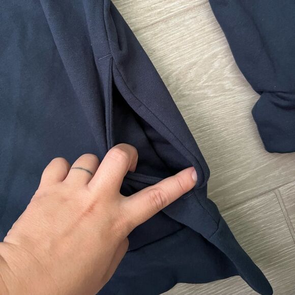 FC Barcelona FCB Men’s Full Zip Sweatshirt Navy Blue Red Size L - Picture 2 of 6